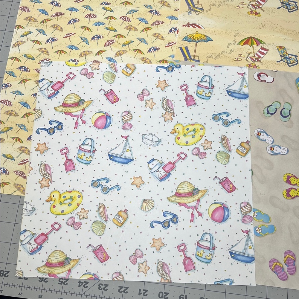 Summer Fun Scrapbook Paper Set - Picture 5 of 11